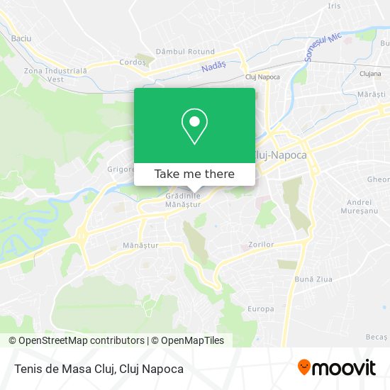 Tenis de Masa Cluj map