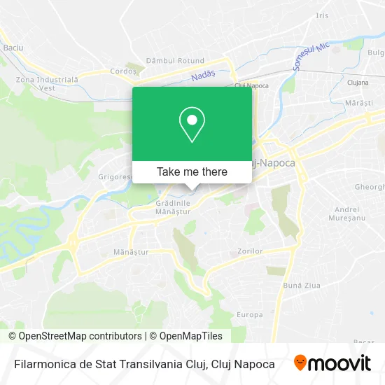 Filarmonica de Stat Transilvania Cluj map