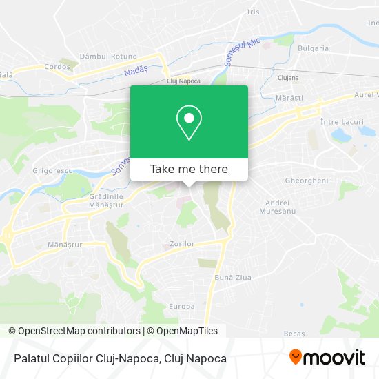 Palatul Copiilor Cluj-Napoca map