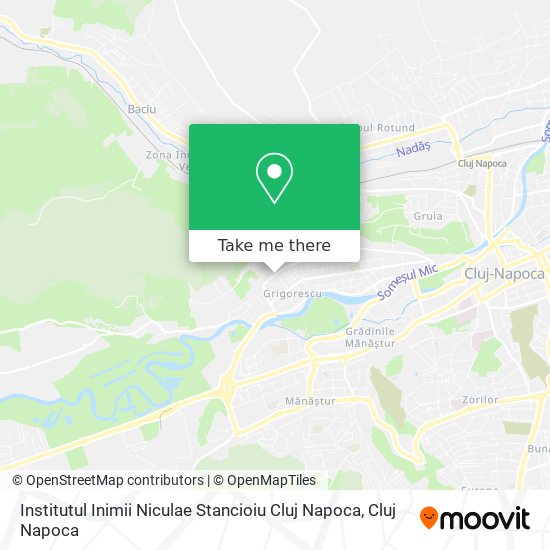 Institutul Inimii Niculae Stancioiu Cluj Napoca map