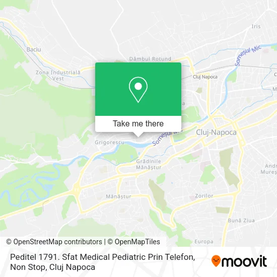 Peditel 1791. Sfat Medical Pediatric Prin Telefon, Non Stop map