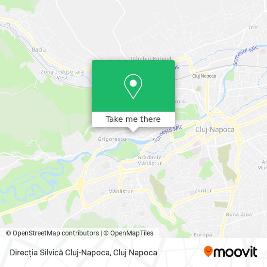 Direcția Silvică Cluj-Napoca map