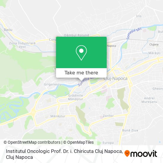 Institutul Oncologic Prof. Dr. i. Chiricuta Cluj Napoca map