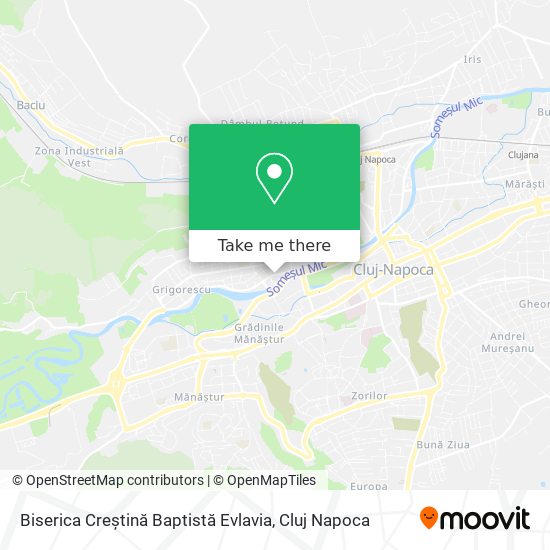 Biserica Creștină Baptistă Evlavia map