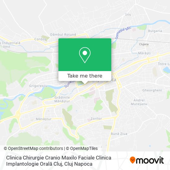 Clinica Chirurgie Cranio Maxilo Faciale Clinica Implantologie Orală Cluj map