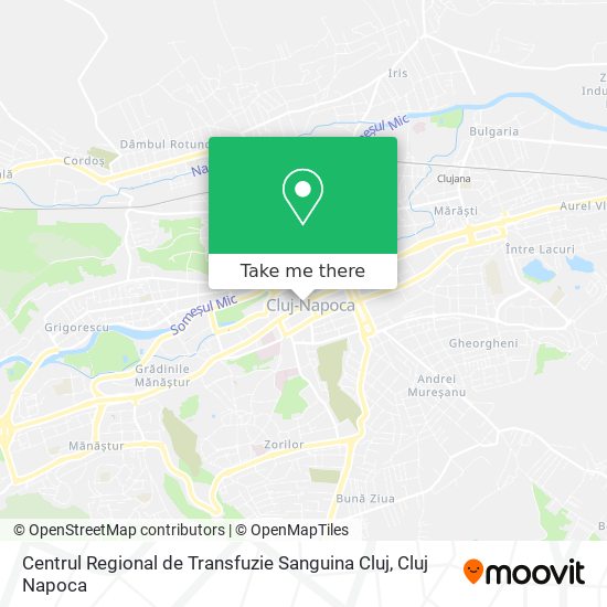 Centrul Regional de Transfuzie Sanguina Cluj map
