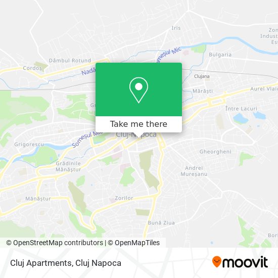 Cluj Apartments map