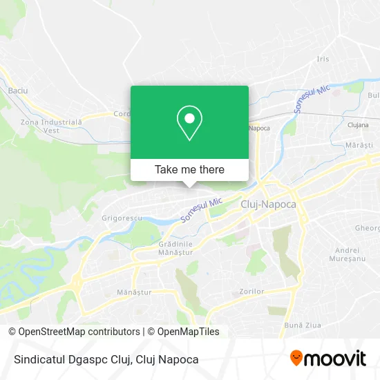 Sindicatul Dgaspc Cluj map