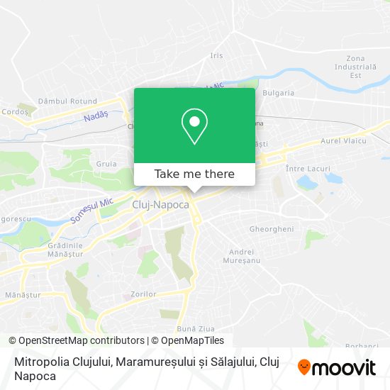 Mitropolia Clujului, Maramureșului și Sălajului map