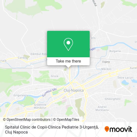 Spitalul Clinic de Copii-Clinica Pediatrie 3-Urgență map
