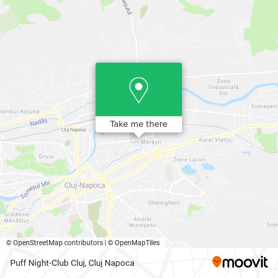 Puff Night-Club Cluj map