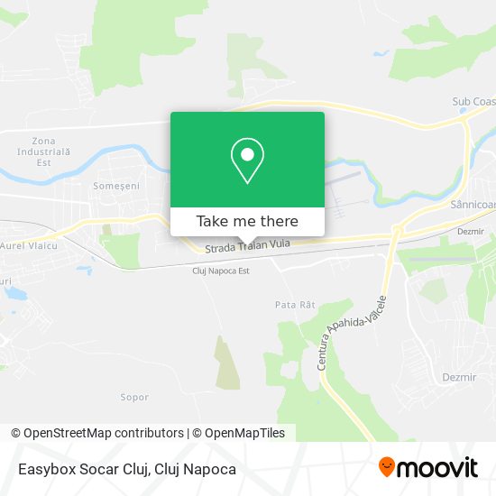 Easybox Socar Cluj map