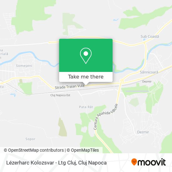 Lézerharc Kolozsvar - Ltg Cluj map