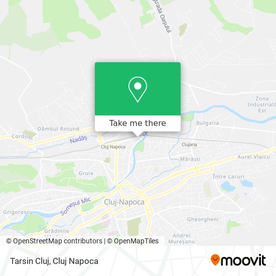 Tarsin Cluj map