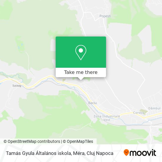 Tamás Gyula Általános iskola, Méra map