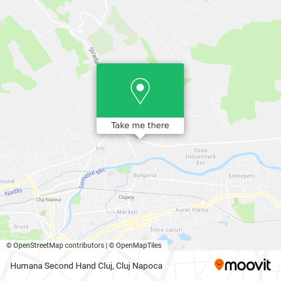 Humana Second Hand Cluj map