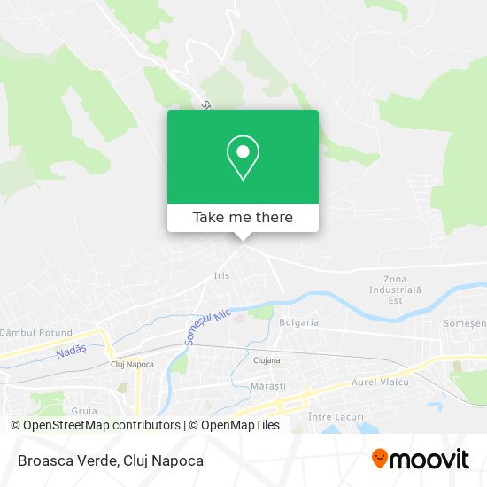 Broasca Verde map