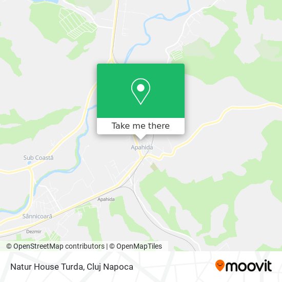Natur House Turda map