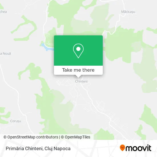 Primăria Chinteni map