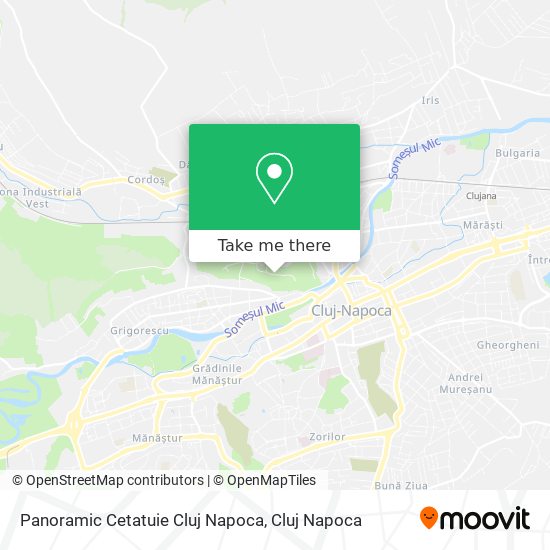 Panoramic Cetatuie Cluj Napoca map