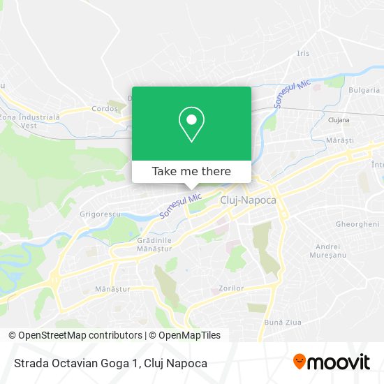 Strada Octavian Goga 1 map