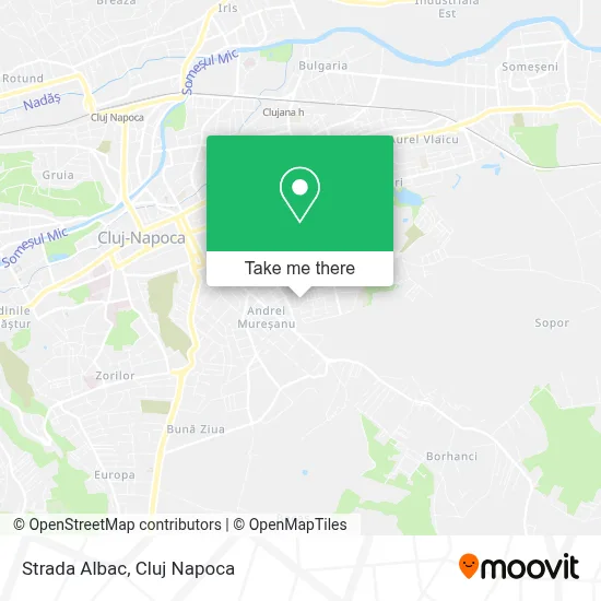 Strada Albac map