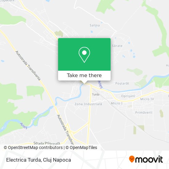 Electrica Turda map
