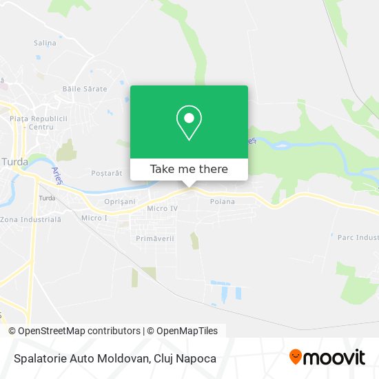 Spalatorie Auto Moldovan map