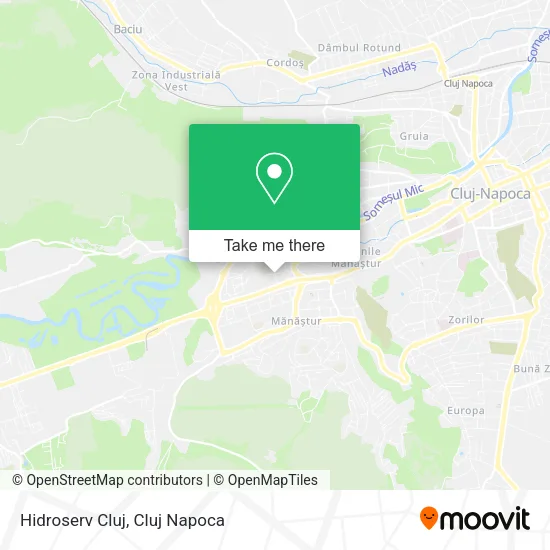 Hidroserv Cluj map