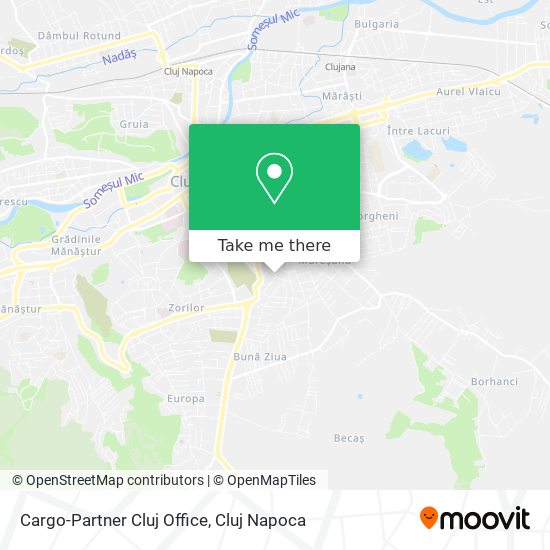 Cargo-Partner Cluj Office map