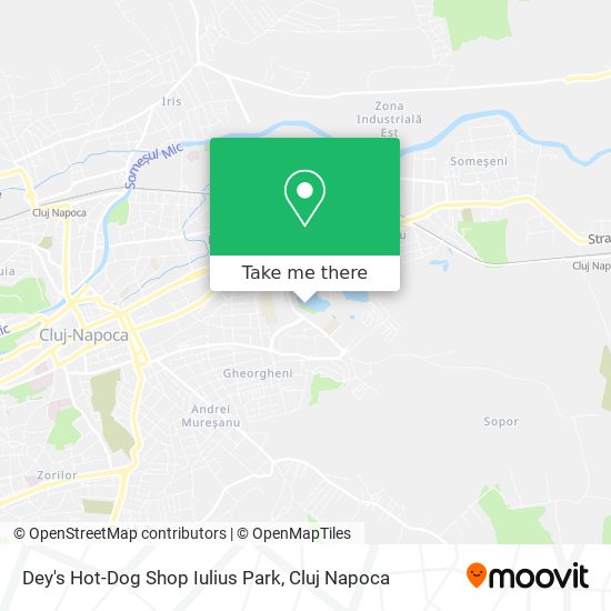 Dey's Hot-Dog Shop Iulius Park map