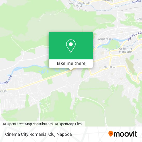Cinema City Romania map
