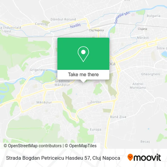 Strada Bogdan Petriceicu Hasdeu 57 map