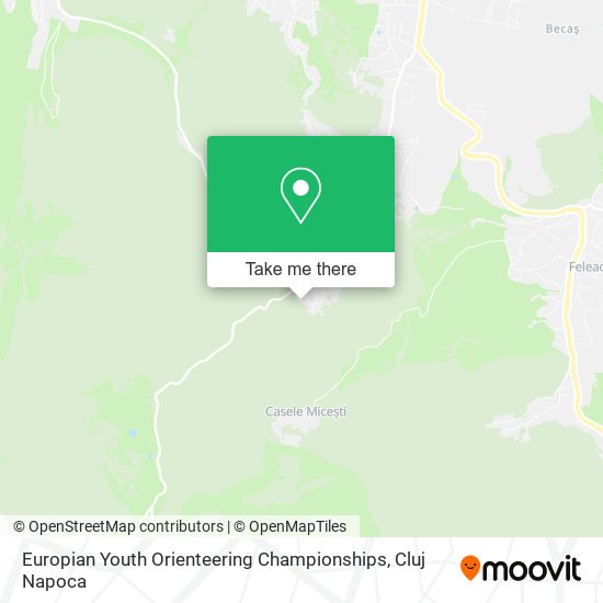 Europian Youth Orienteering Championships map
