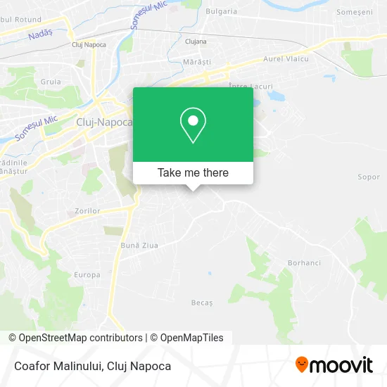 Coafor Malinului map