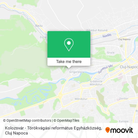 Kolozsvár - Törökvágási református Egyházközség map