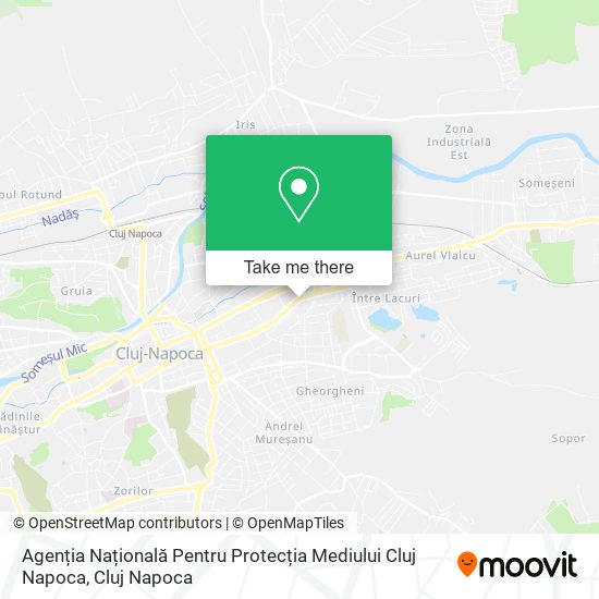 Agenția Națională Pentru Protecția Mediului Cluj Napoca map