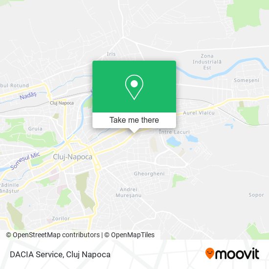 DACIA Service map