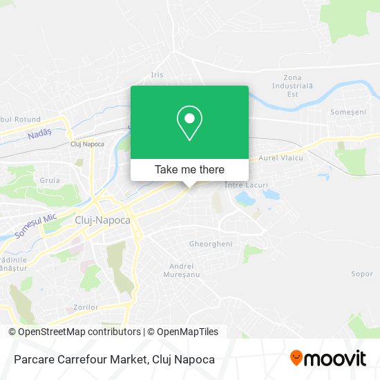 Parcare Carrefour Market map