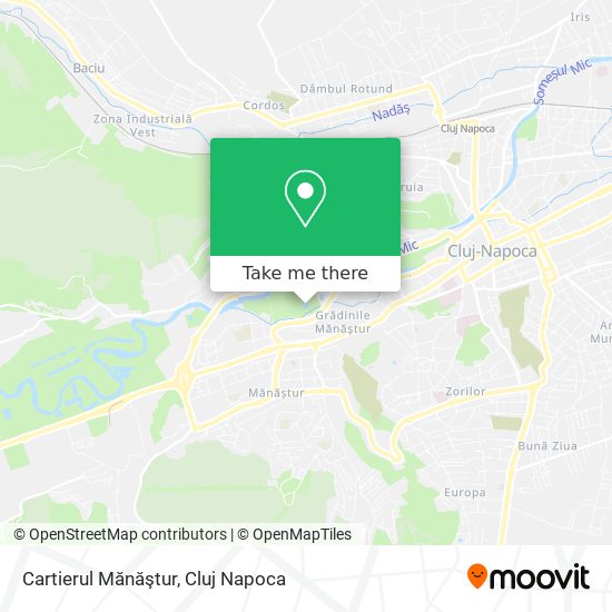 Cartierul Mănăştur map