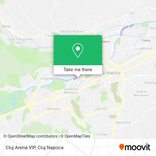 Cluj Arena VIP map