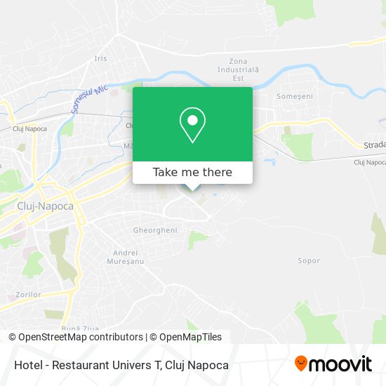 Hotel - Restaurant Univers T map