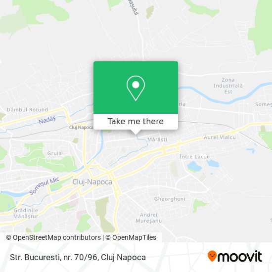 Str. Bucuresti, nr. 70/96 map