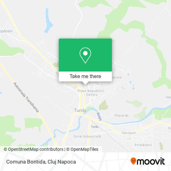 Comuna Bontida map