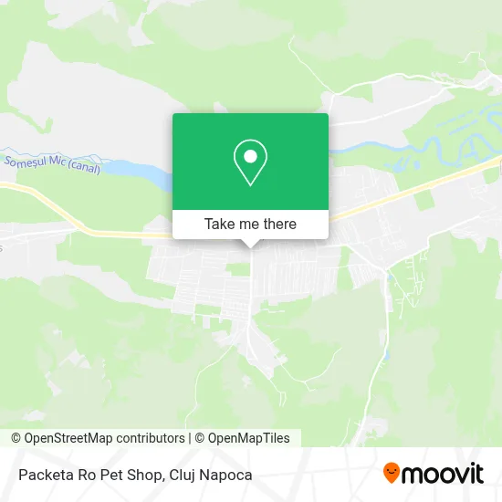 Packeta Ro Pet Shop map