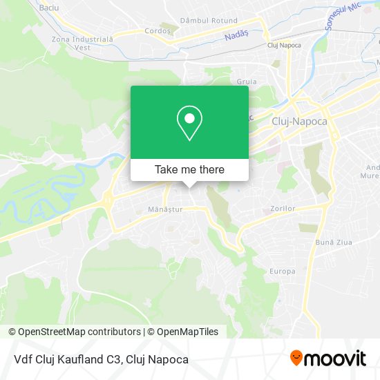 Vdf Cluj Kaufland C3 map