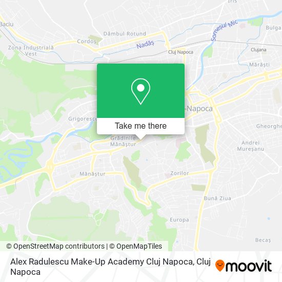 Alex Radulescu Make-Up Academy Cluj Napoca map