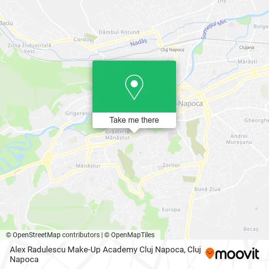 Alex Radulescu Make-Up Academy Cluj Napoca map