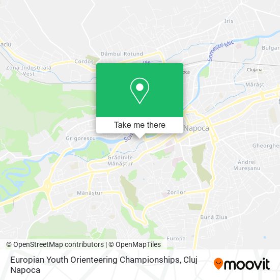 Europian Youth Orienteering Championships map
