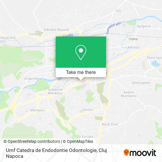 Umf Catedra de Endodontie Odontologie map